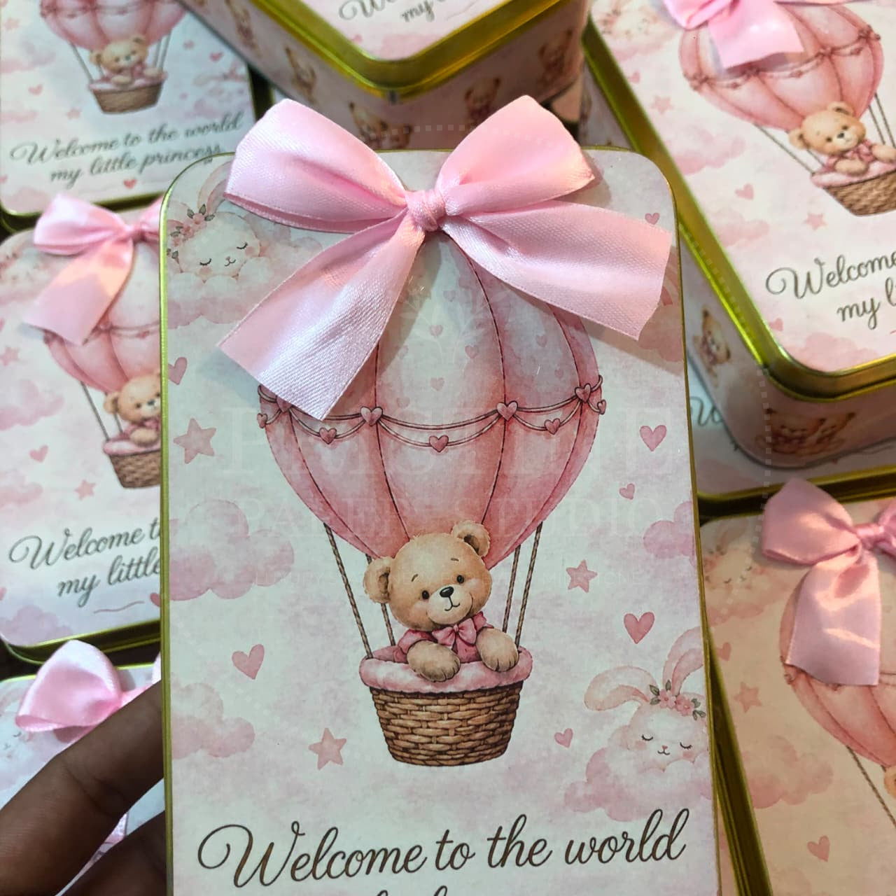 Elegant Baby Girl Newborn Keepsake Box | BB-136