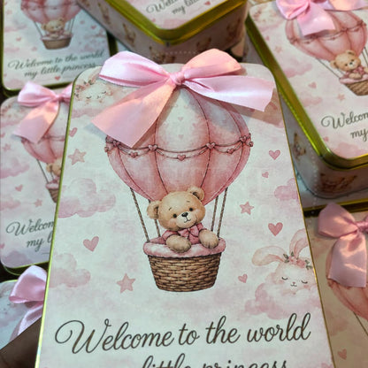 Elegant Baby Girl Newborn Keepsake Box | BB-136