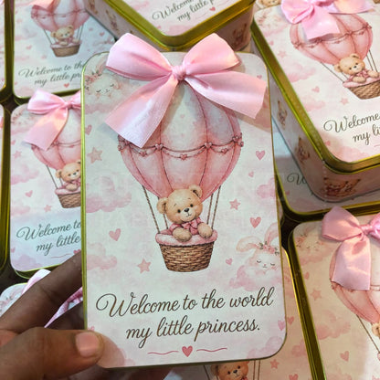 Elegant Baby Girl Newborn Keepsake Box | BB-136