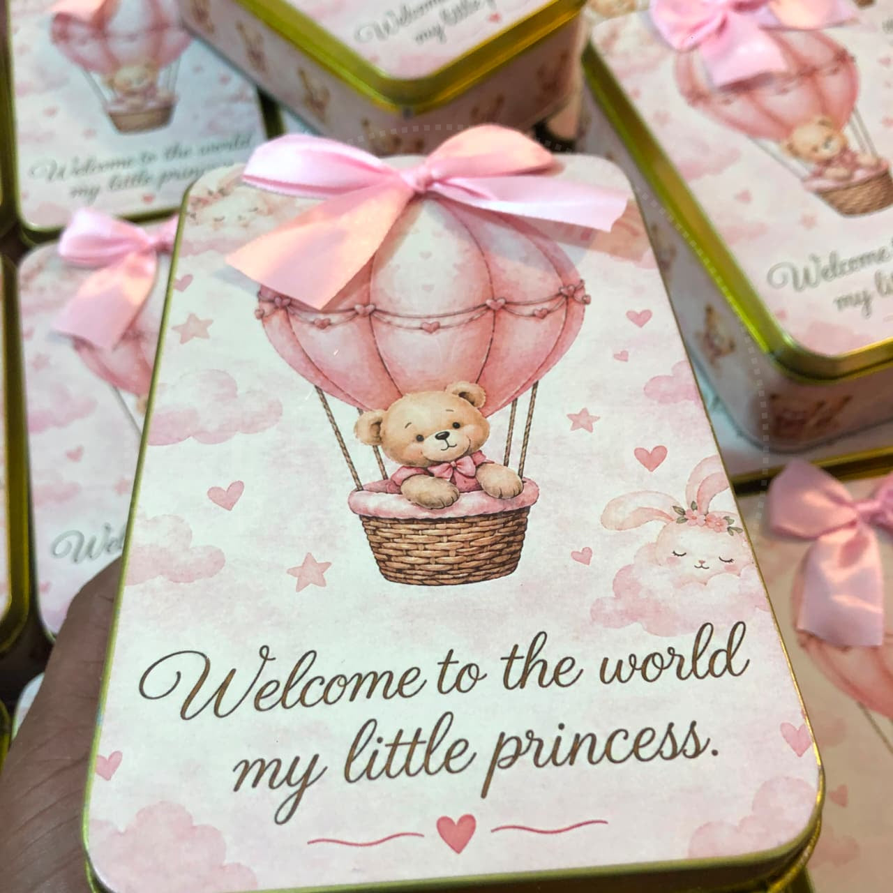 Elegant Baby Girl Newborn Keepsake Box | BB-136