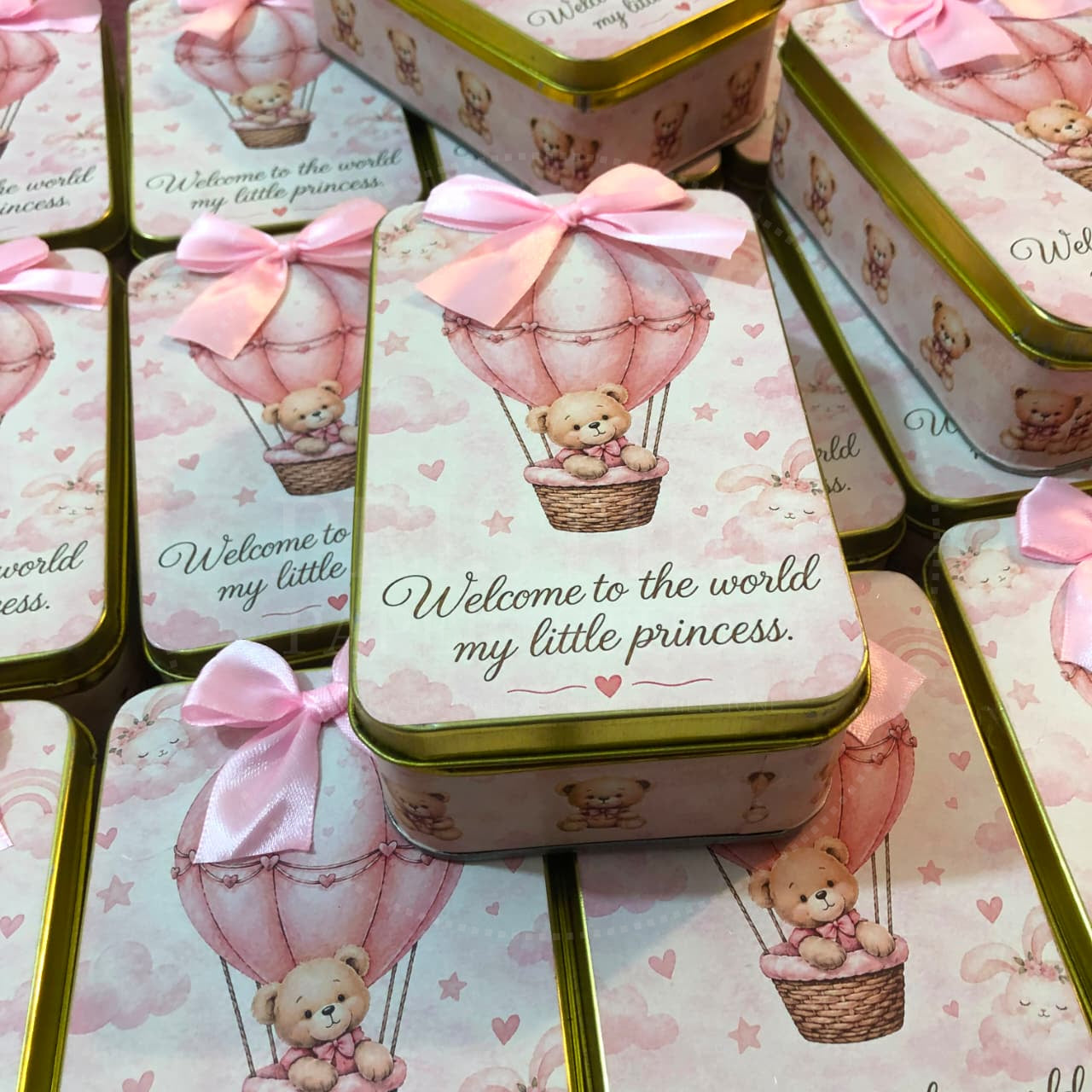 Elegant Baby Girl Newborn Keepsake Box | BB-136