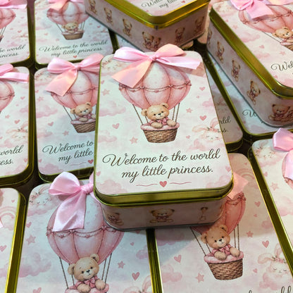 Elegant Baby Girl Newborn Keepsake Box | BB-136