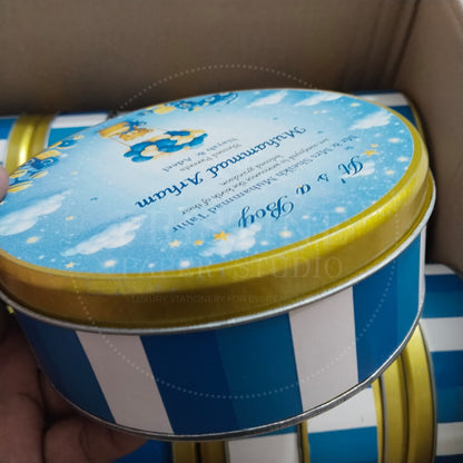 Elegant Baby Boy Arrival Announcement Box  | BB-132