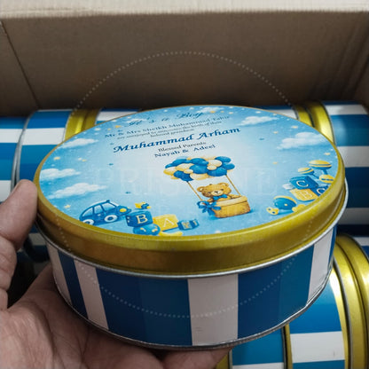 Elegant Baby Boy Arrival Announcement Box  | BB-132