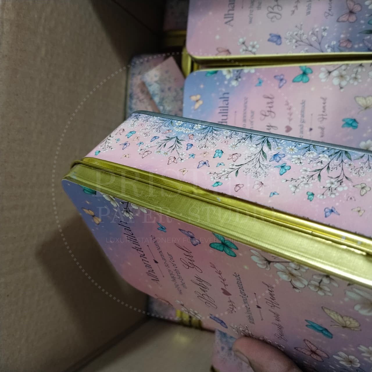 Sweet Baby Girl Newborn Announcement Box | BB-139