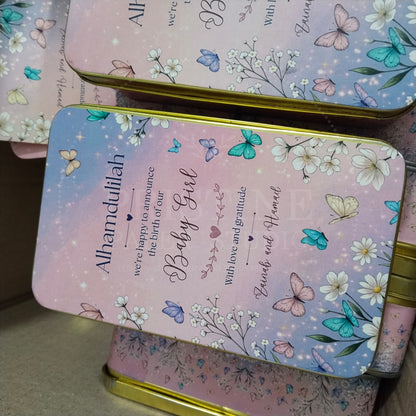 Sweet Baby Girl Newborn Announcement Box | BB-139