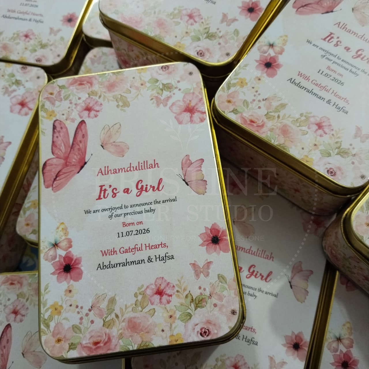 Personalized Daughter Announcement Box | BB-138