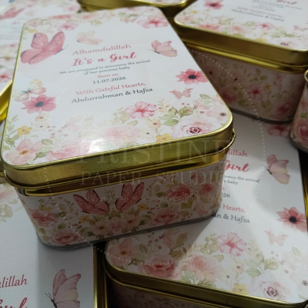 Personalized Daughter Announcement Box | BB-138