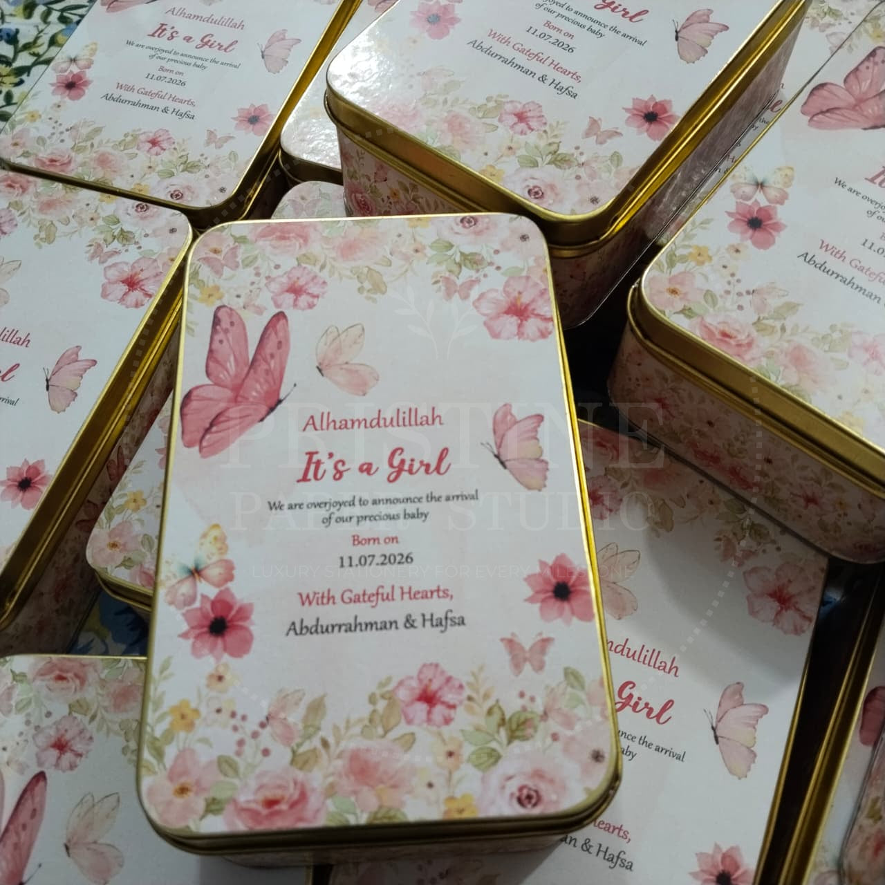 Personalized Daughter Announcement Box | BB-138