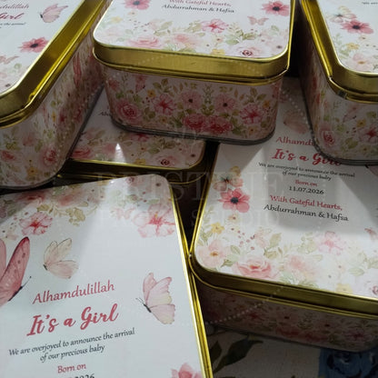 Personalized Daughter Announcement Box | BB-138