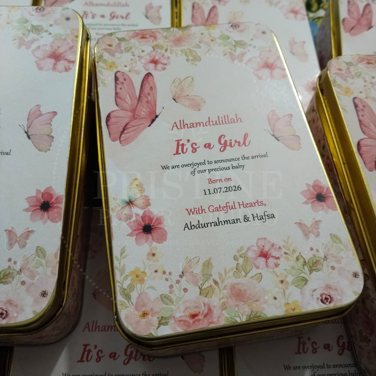Personalized Daughter Announcement Box | BB-138