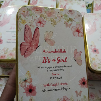 Personalized Daughter Announcement Box | BB-138