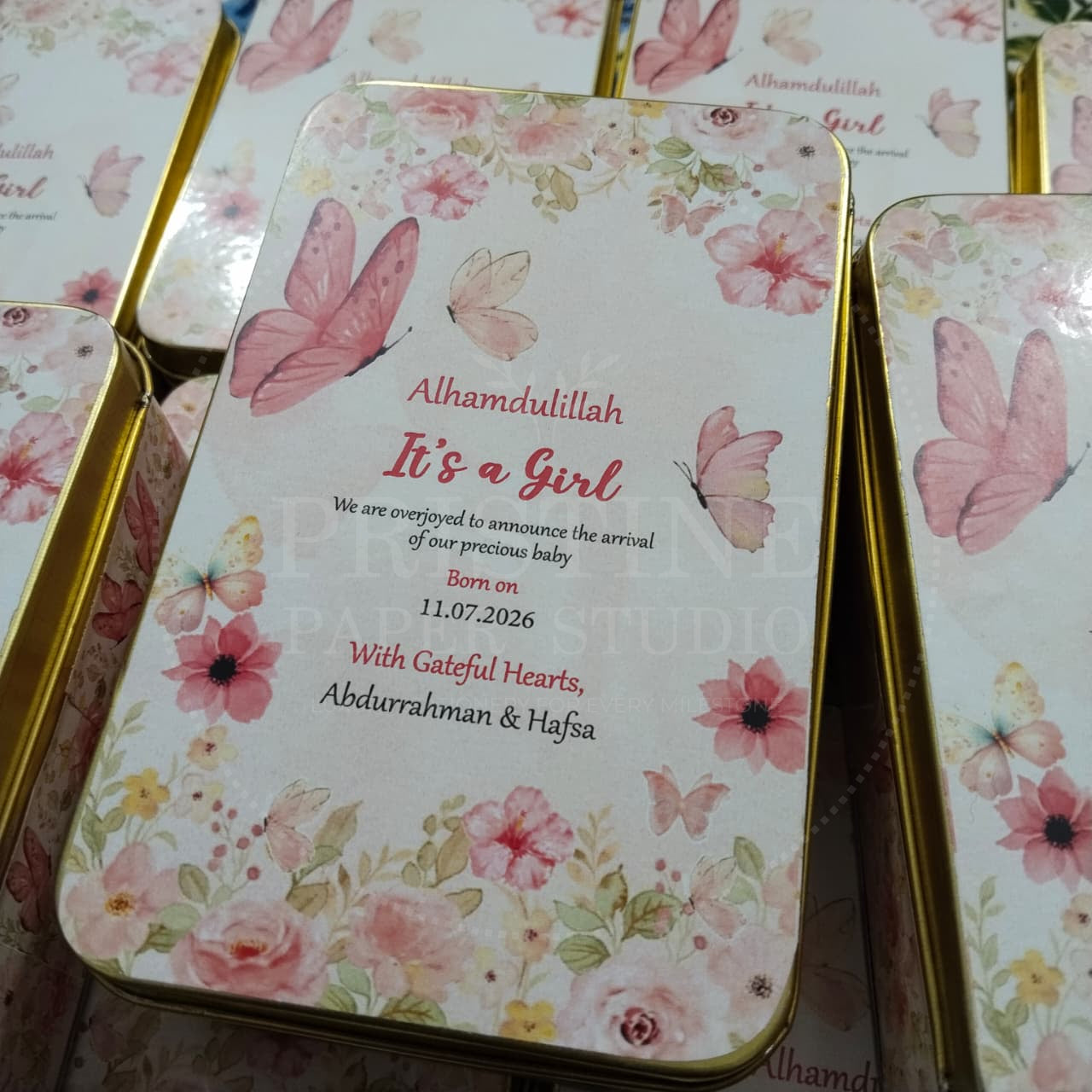 Personalized Daughter Announcement Box | BB-138
