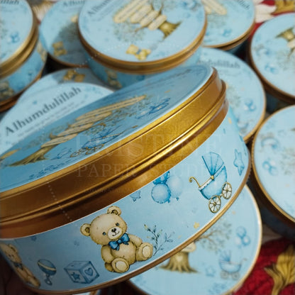 Elegant Newborn Baby Boy Announcement Box | BB-141