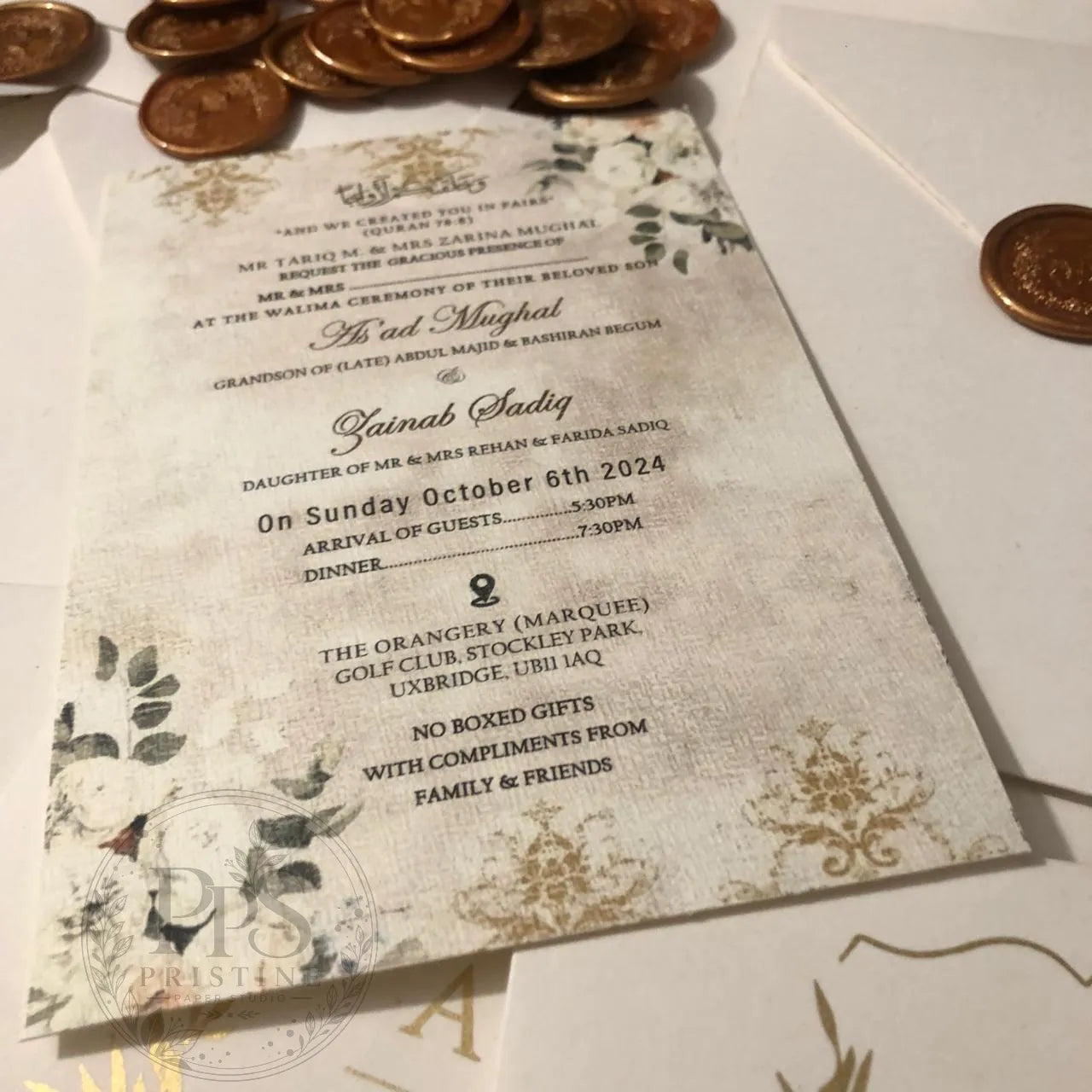 WC - 012 — Elegant Wedding Invitation