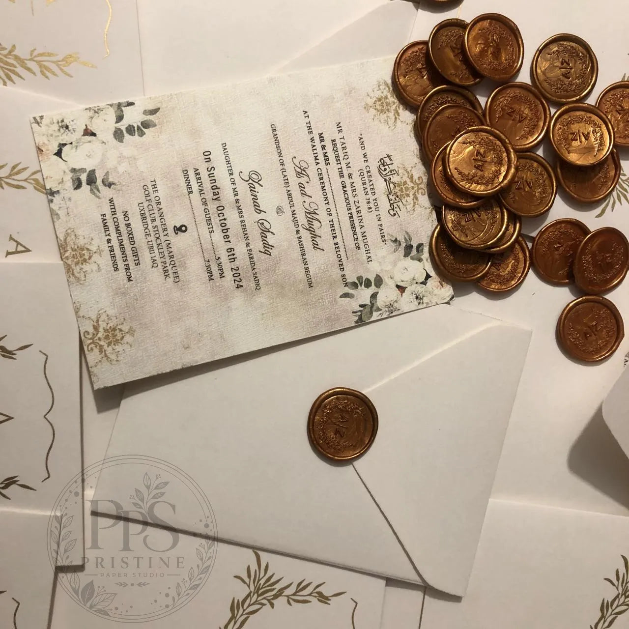 WC - 012 — Elegant Wedding Invitation