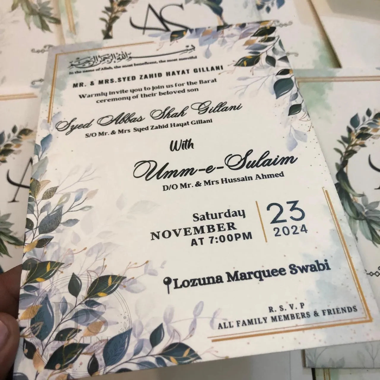 WC - 010 — Traditional Wedding Invitation