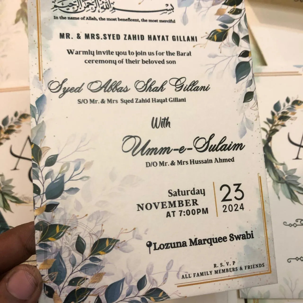 WC - 010 — Traditional Wedding Invitation