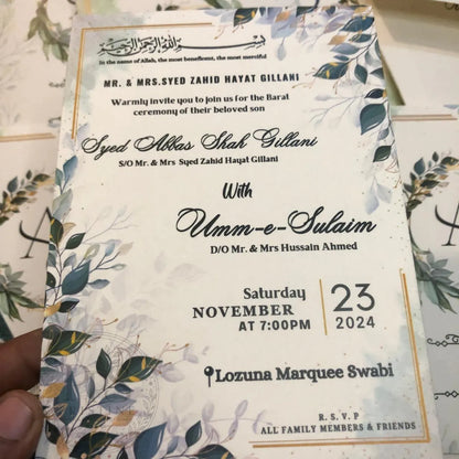WC - 010 — Traditional Wedding Invitation