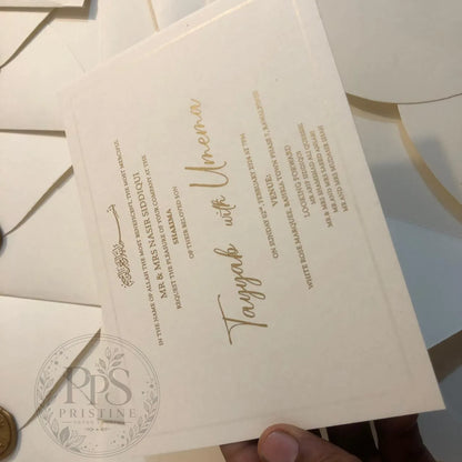 WC - 001 — Elegant Wedding Invitation