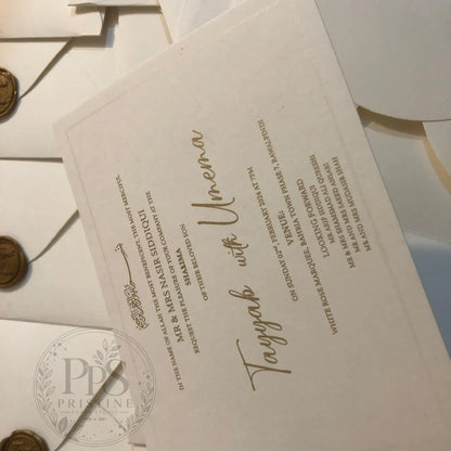 WC - 001 — Elegant Wedding Invitation