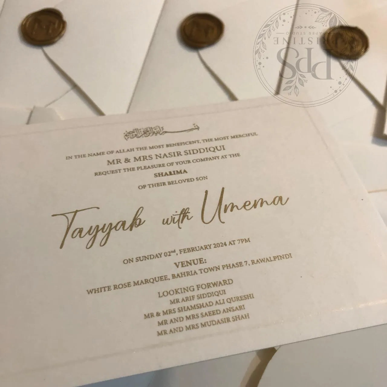 WC - 001 — Elegant Wedding Invitation