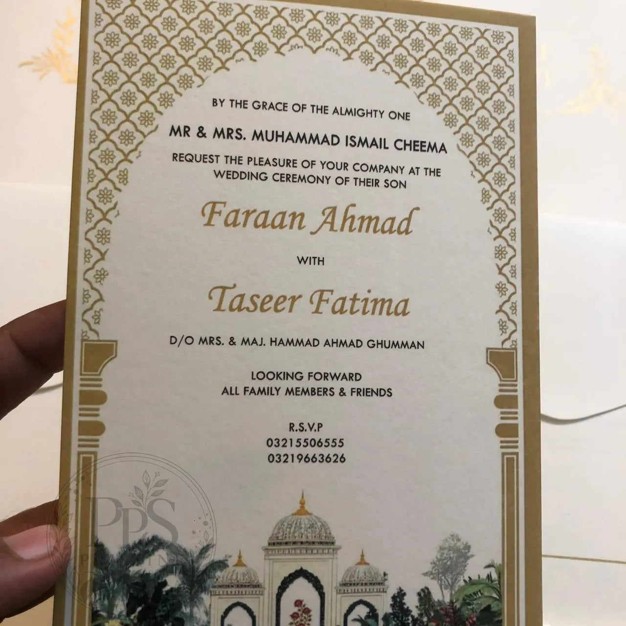 WC - 004 — Customized Wedding Invitation