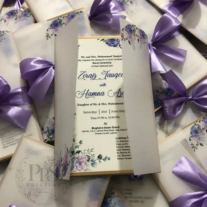 WC - 003 — Elegant Floral Wedding Invitation