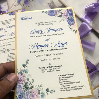 WC - 003 — Elegant Floral Wedding Invitation