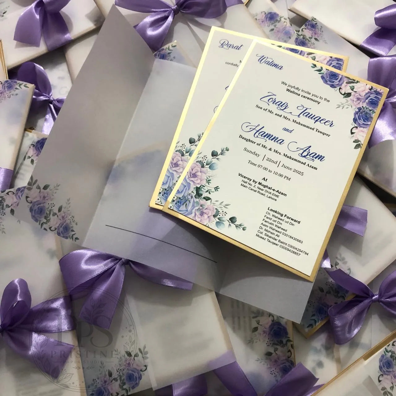 WC - 003 — Elegant Floral Wedding Invitation