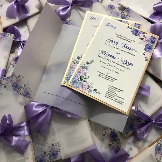 WC - 003 — Elegant Floral Wedding Invitation
