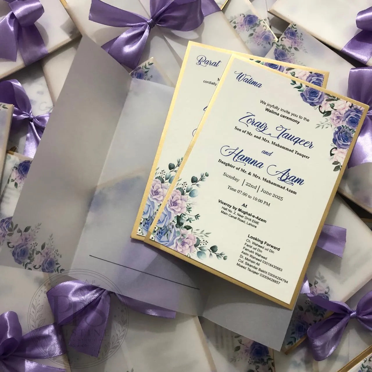 WC - 003 — Elegant Floral Wedding Invitation