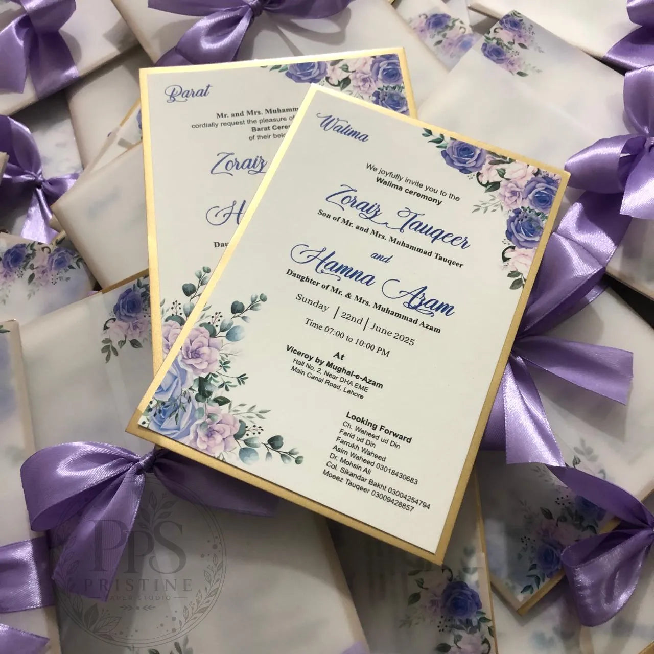WC - 003 — Elegant Floral Wedding Invitation