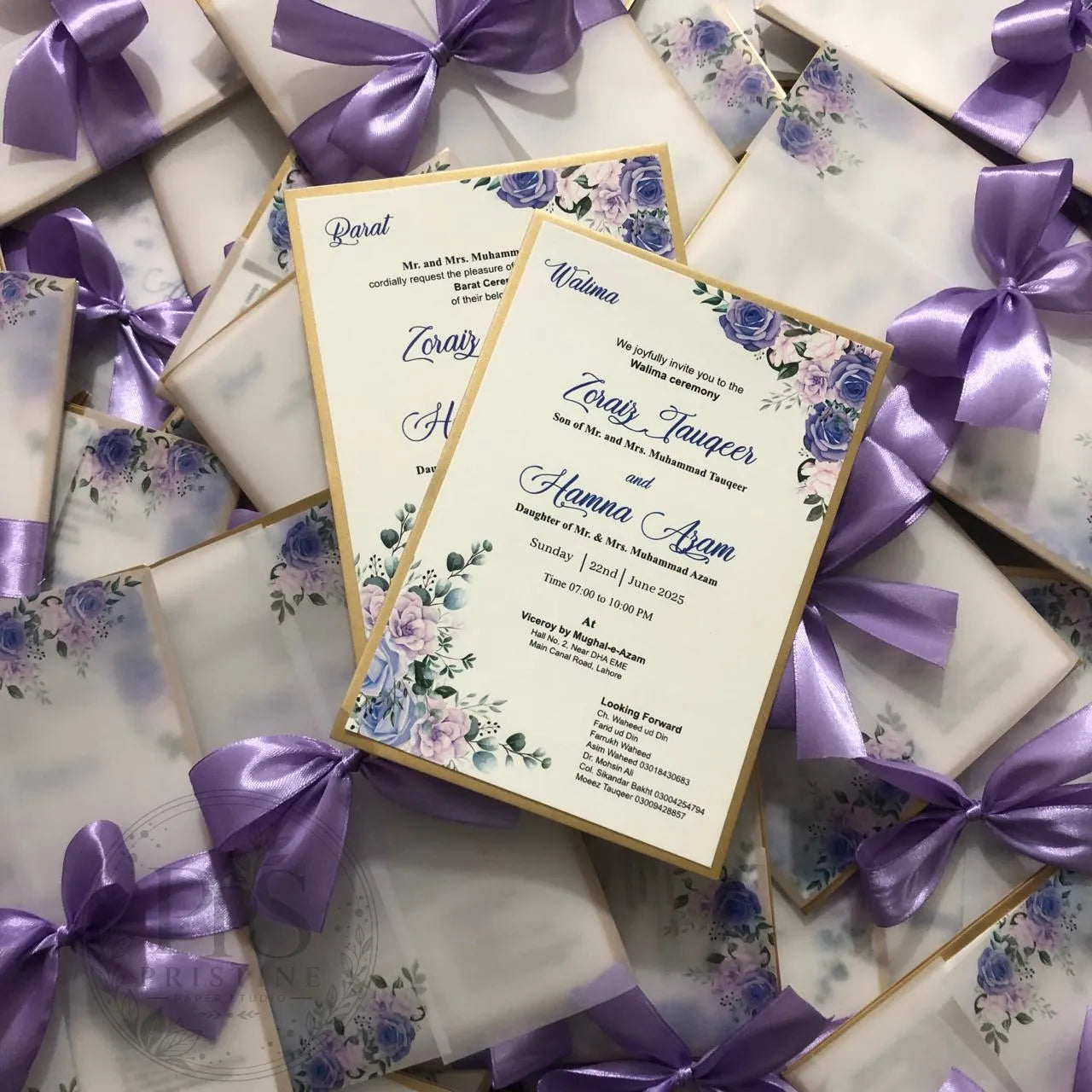 WC - 003 — Elegant Floral Wedding Invitation
