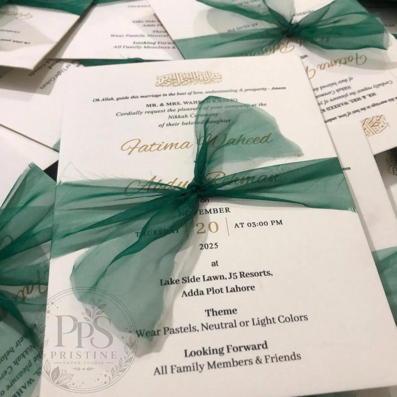 WC - 012 — Modern Floral Wedding Card