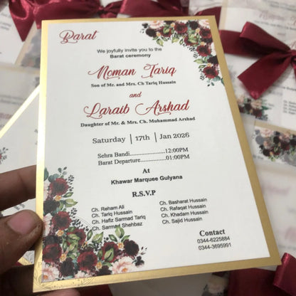 WC - 011 — Luxury Floral Wedding Card