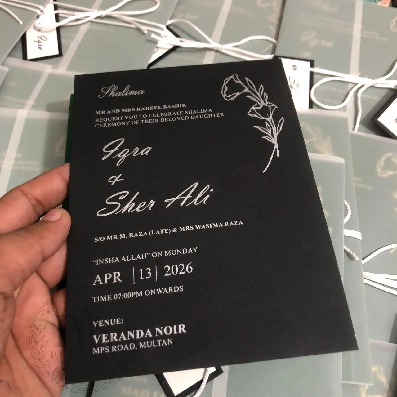 WC - 006 — Personalized Wedding Card