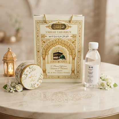 Personalized Umrah Tabarruk Gift Package in Pakistan